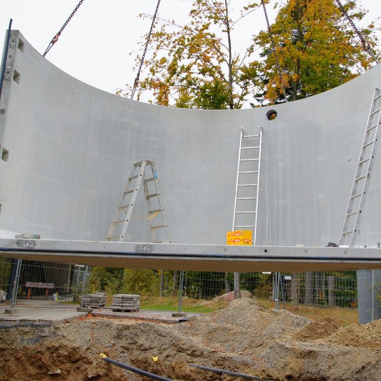 Unterirdische Pelletlagerung